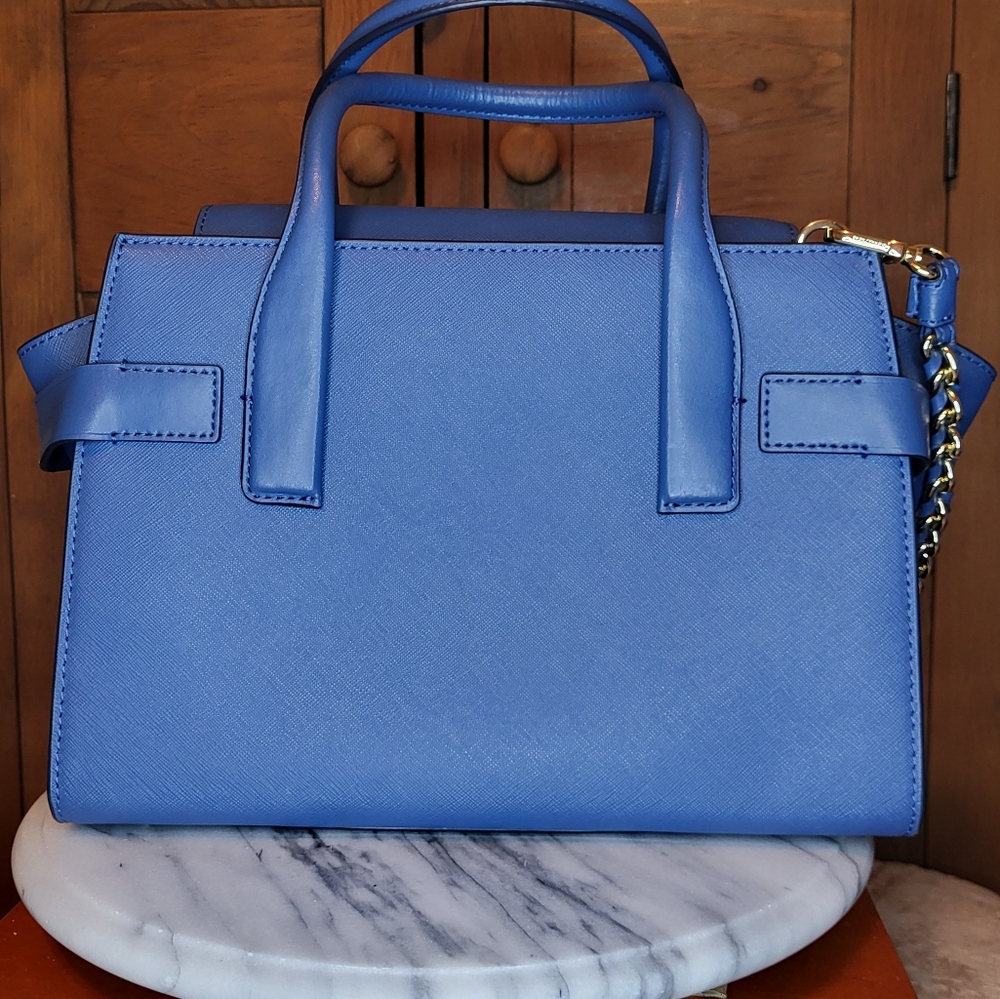 Michael Kors Blue Leather Handbag - Picture 12 of 17
